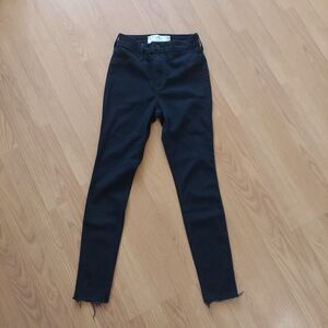 Hollister Curvy High Rise Jeans Leggings Black Sz 1 SHORT